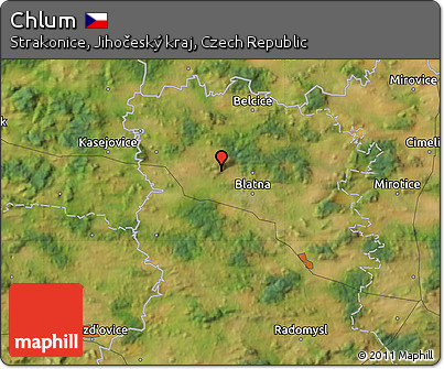 Satellite Map of Chlum