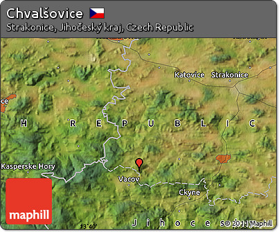 Satellite Map of Chvalšovice