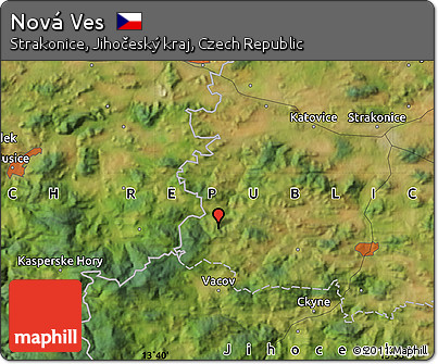 Satellite Map of Nová Ves