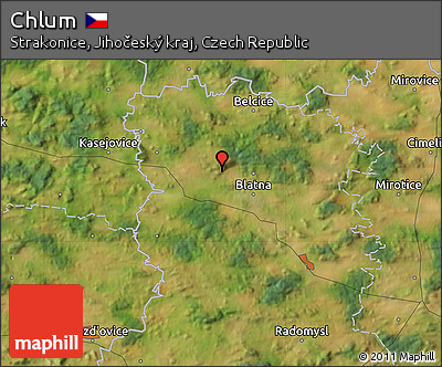 Satellite Map of Chlum