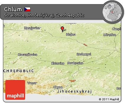 Physical Panoramic Map of Chlum