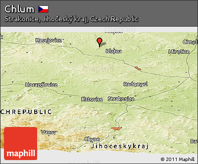 Physical Panoramic Map of Chlum