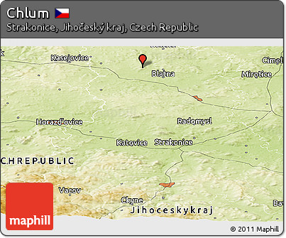 Physical Panoramic Map of Chlum
