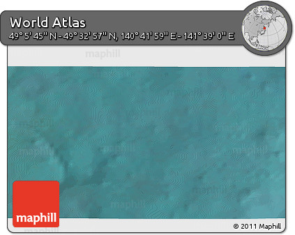 Satellite 3D Map of the Area around 49° 19' 21" N, 141° 10' 30" E