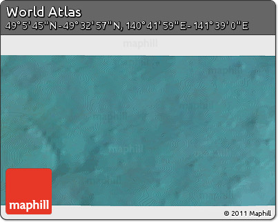 Satellite 3D Map of the Area around 49° 19' 21" N, 141° 10' 30" E