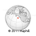 Outline Map of the Area around 49° 19' 21" N, 141° 1' 30" W, rectangular outline