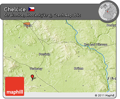Physical 3D Map of Chelčice