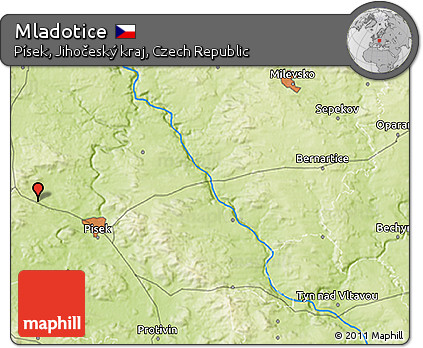 Physical 3D Map of Mladotice