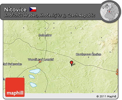 Physical 3D Map of Nítovice