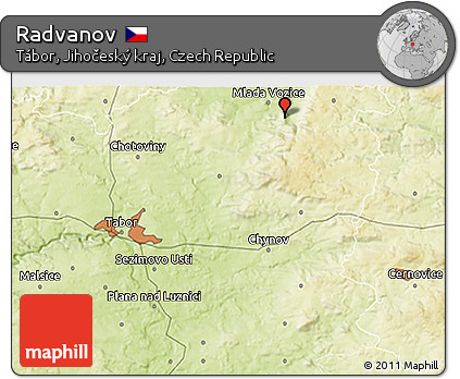 Physical 3D Map of Radvanov