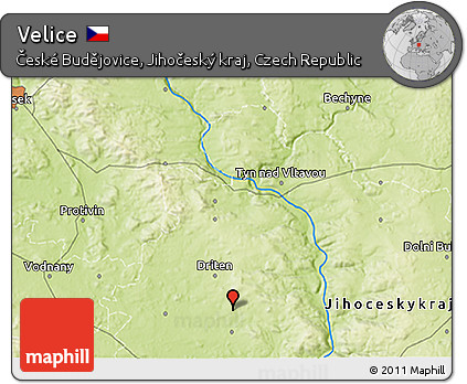 Physical 3D Map of Velice