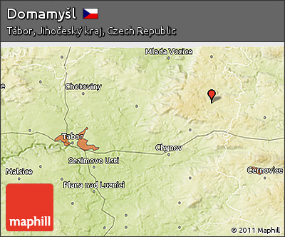 Physical 3D Map of Domamyšl