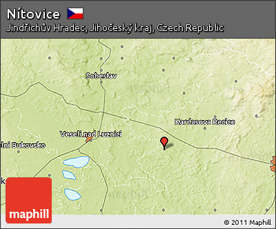 Physical 3D Map of Nítovice