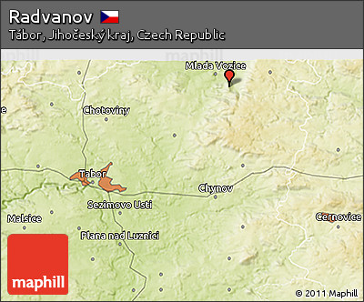 Physical 3D Map of Radvanov