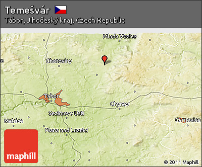 Physical 3D Map of Temešvár