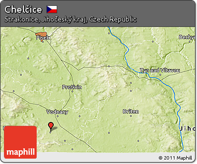 Physical 3D Map of Chelčice