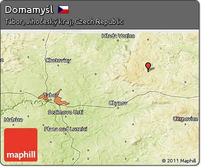 Physical 3D Map of Domamyšl