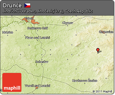 Physical 3D Map of Drunče
