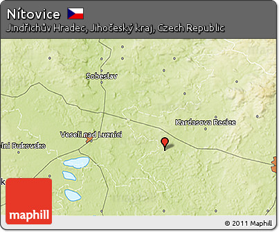Physical 3D Map of Nítovice