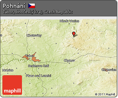 Physical 3D Map of Pohnání