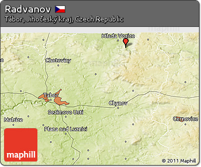 Physical 3D Map of Radvanov