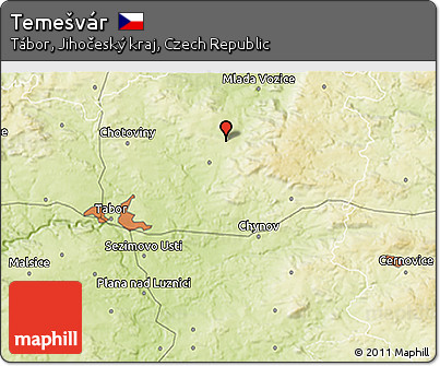 Physical 3D Map of Temešvár