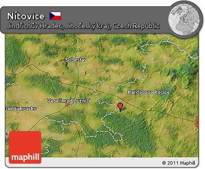 Satellite 3D Map of Nítovice