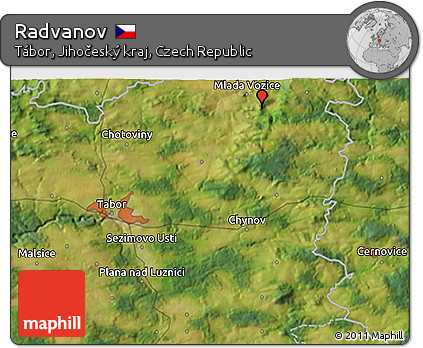 Satellite 3D Map of Radvanov