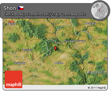 Satellite 3D Map of Shon