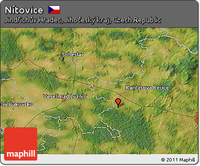 Satellite 3D Map of Nítovice