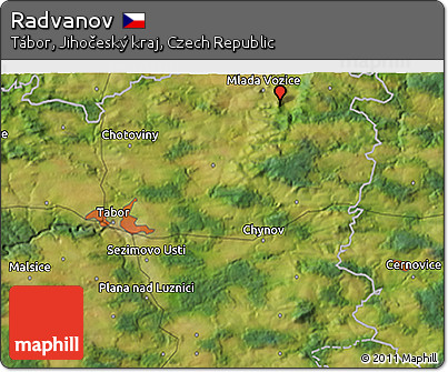 Satellite 3D Map of Radvanov