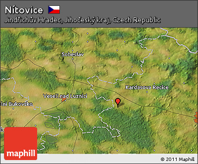 Satellite 3D Map of Nítovice