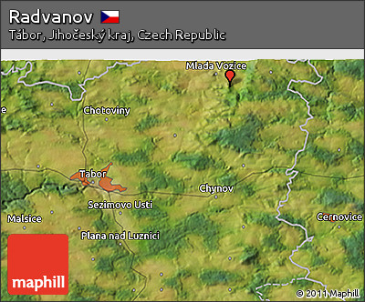 Satellite 3D Map of Radvanov