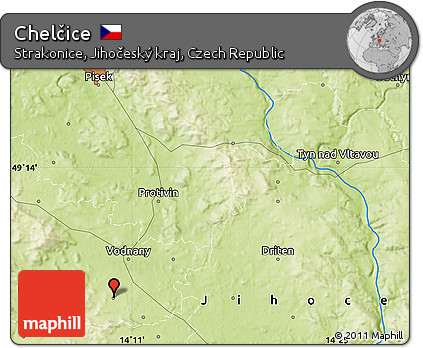 Physical Map of Chelčice