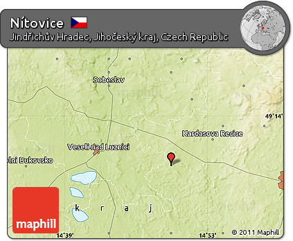 Physical Map of Nítovice