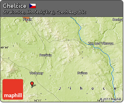 Physical Map of Chelčice