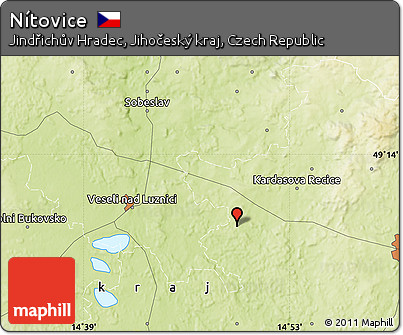 Physical Map of Nítovice