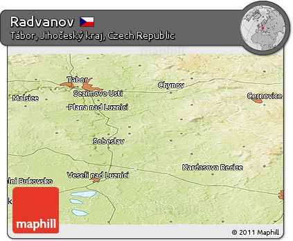 Physical Panoramic Map of Radvanov