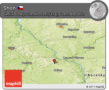 Physical Panoramic Map of Shon