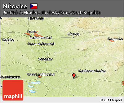 Physical Panoramic Map of Nítovice