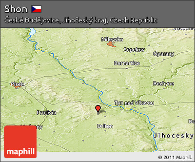 Physical Panoramic Map of Shon