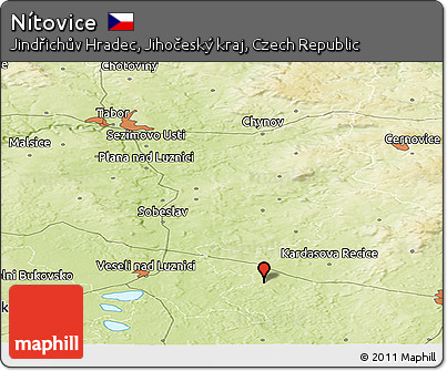 Physical Panoramic Map of Nítovice