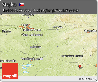 Physical Panoramic Map of Stajka