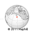 Outline Map of the Area around 49° 19' 21" N, 152° 55' 30" W, rectangular outline