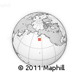 Outline Map of the Area around 49° 19' 21" N, 156° 19' 29" W, rectangular outline