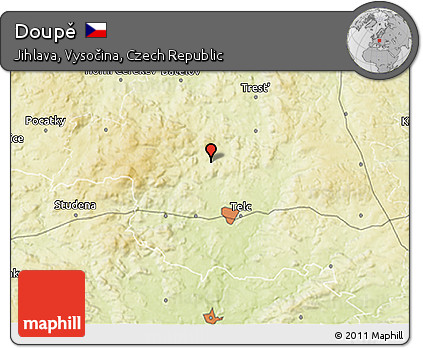 Physical 3D Map of Doupě