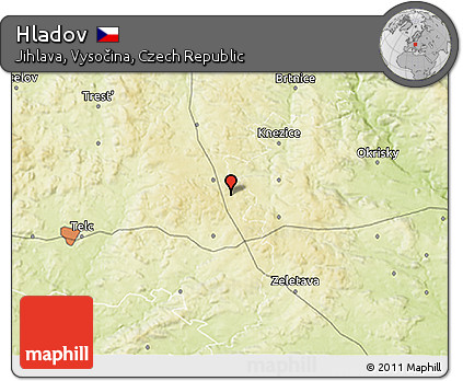 Physical 3D Map of Hladov