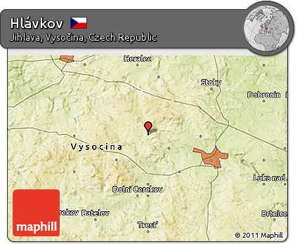 Physical 3D Map of Hlávkov