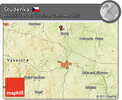 Physical 3D Map of Studénka