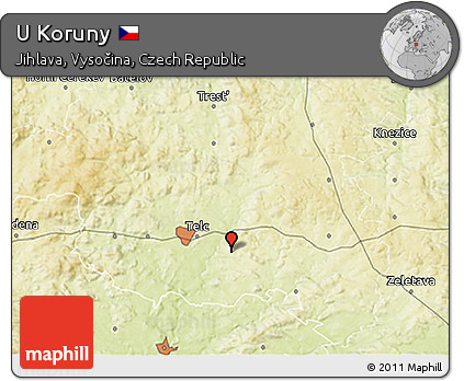 Physical 3D Map of U Koruny